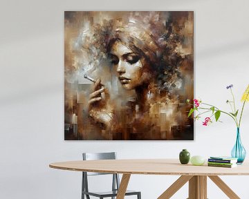 smoking woman van FoXo Art