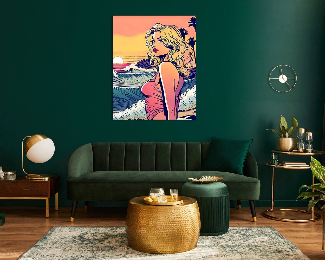 Example of the artwork in a room