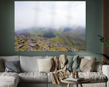 View from Carrauntoohil of Carrantuohill (Irish Gaelic: Corrán Tuathail) Ireland by Marcel Kerdijk