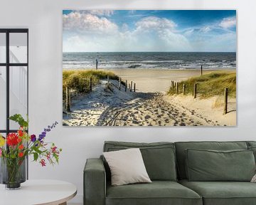 Way in the dunes to the beach by Peter Roder