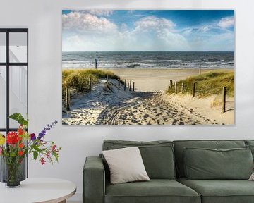 Manier in de duinen naar het strand van Peter Roder