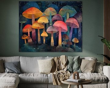 Neon Paddestoel | Shroomlights van Kunst Kriebels