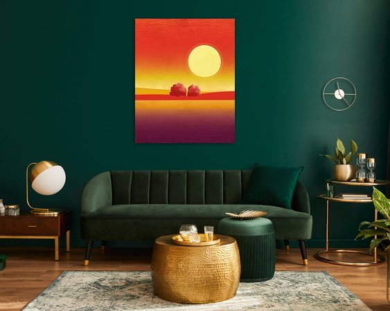 Example of the artwork in a room