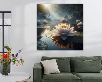 Bij de lotusvijver