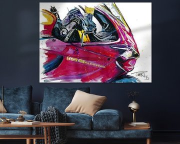 Ducato Motorrad 1190 Panigale in Aquarell