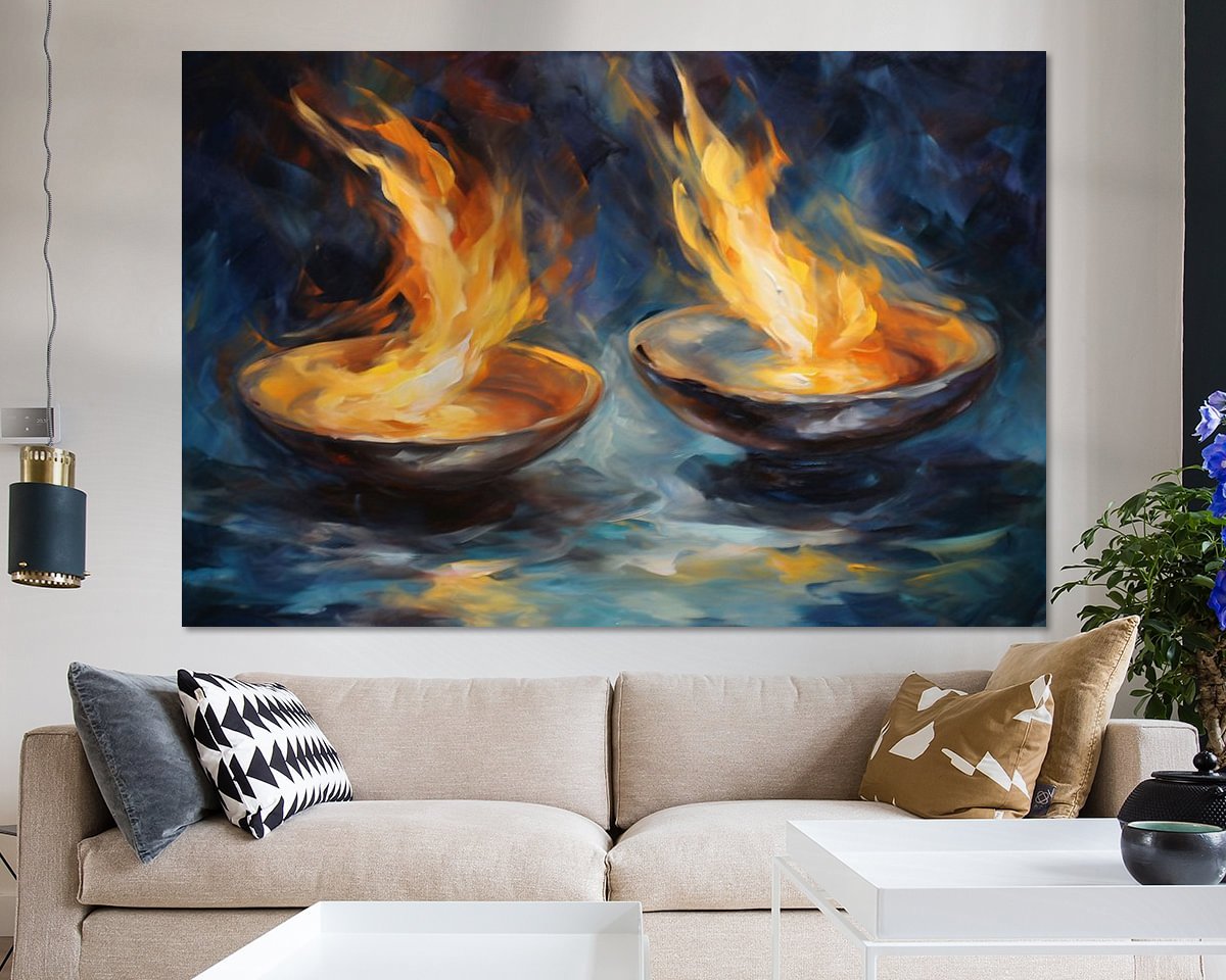 Example of the artwork in a room