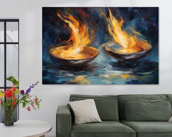 Example of the artwork in a room