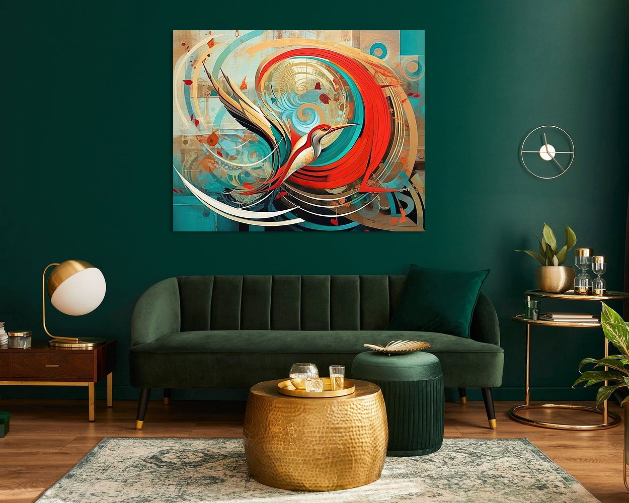 Example of the artwork in a room