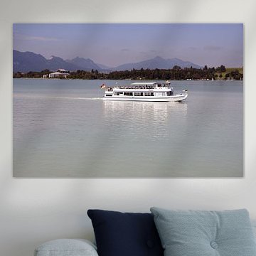 The Forggensee view near Füssen in the Allgäu