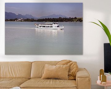 Uitzicht op de Forggensee bij Füssen in de Allgäu van Karl-Heinz Petersitzke