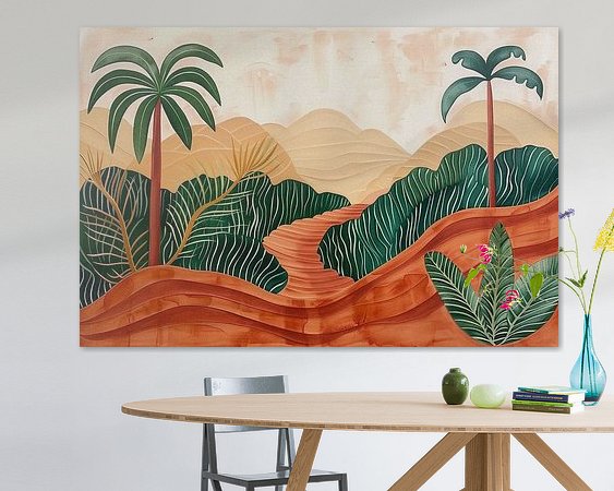 Example of the artwork in a room