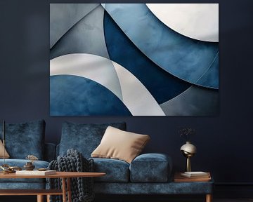 Vloeiende geometrie van Poster Art Shop