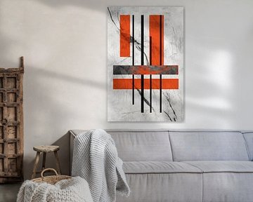 Abstract geometry on marble by Poster Art Shop