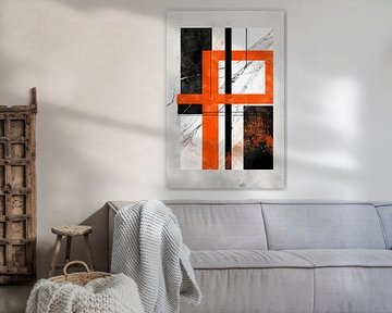Abstract geometry on marble by Poster Art Shop