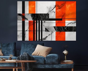 Abstract geometry on marble by Poster Art Shop