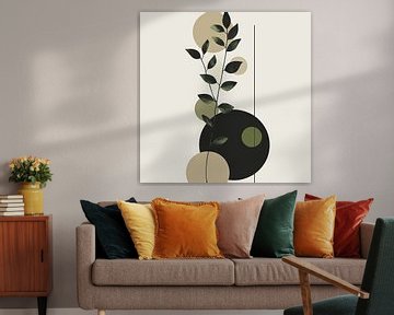 Groene harmonie van Poster Art Shop