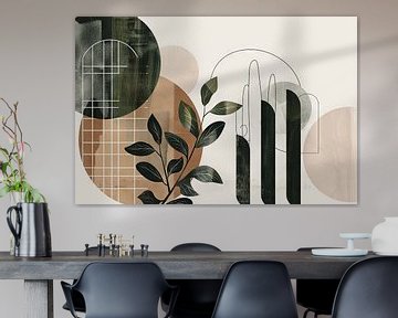 Groene harmonie van Poster Art Shop