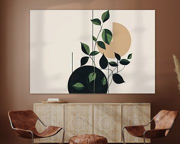 Groene harmonie van Poster Art Shop