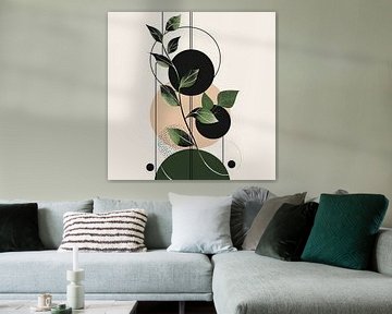 Groene harmonie van Poster Art Shop