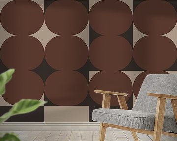 Retro 70s art. Abstract geometric pattern no. 7 by Dina Dankers