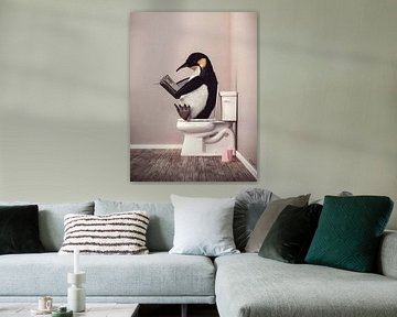 Pinguine in Wanne Printe Wandkunst, Pinguin Foto, Pinguin