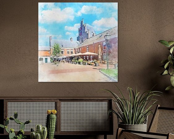 Example of the artwork in a room