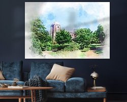 Example of the artwork in a room