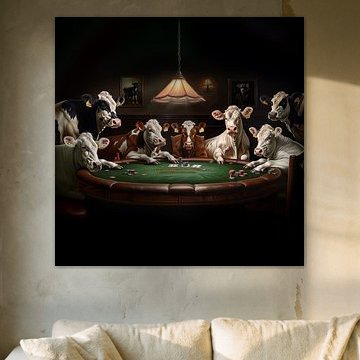 Les vaches jouent au poker sur TheXclusive Art