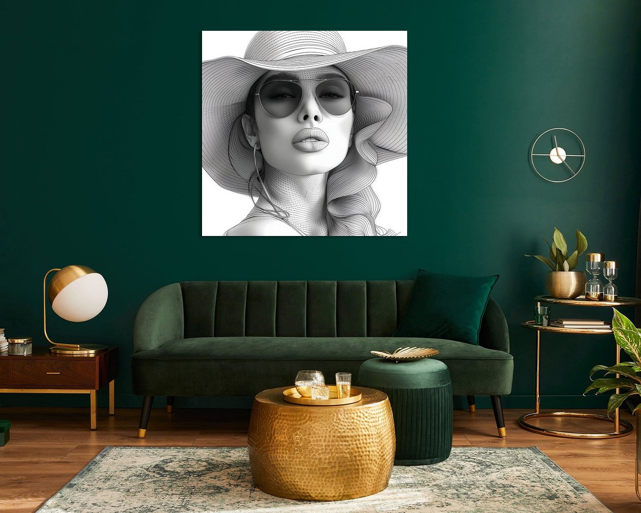 Example of the artwork in a room