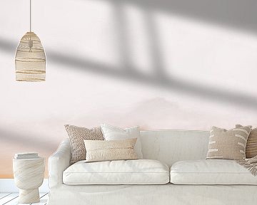 Undulating mountains in the minimalist landscape by Imaginative