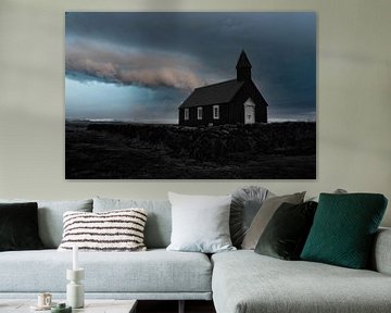 Kerkje in IJsland . Conceptuele kunst . van Saskia Dingemans Awarded Photographer