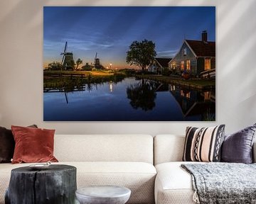 Noctilucent clouds on the Zaanse Schans 2