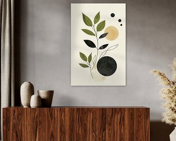 Geometrische plantenkunst van Poster Art Shop