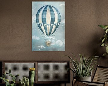 Luchtballon - kinderkamer kunst van Poster Art Shop