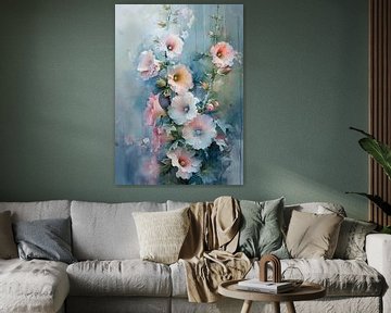 Flower Painting Art | Ethereal Blossoms by Eye catching paintings