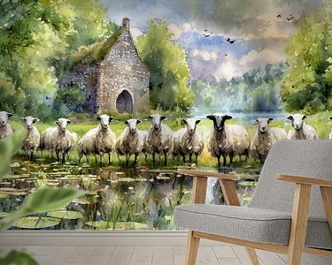Example of the artwork in a room
