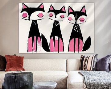 Pink Whiskers van Modern Collection