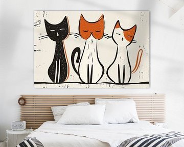 Katten | Trio of Tranquility van Modern Collection