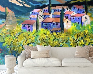 Example of the artwork in a room