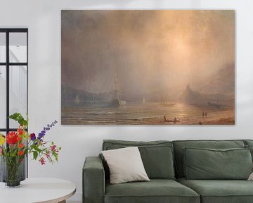 Nevel aan de kust van de Middellandse zee, Théodore Gudin