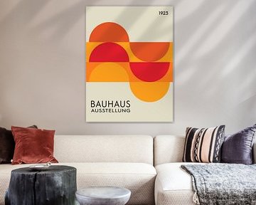 Bauhaus, orange waves van Hilde Remerie Photography and digital art