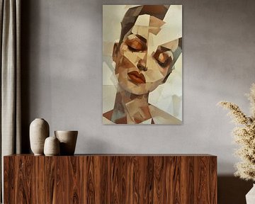 Quiet Geometry: portrait of a woman