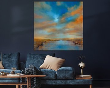 Een straaltje hoop - zonnestralen en wolken van Annette Schmucker
