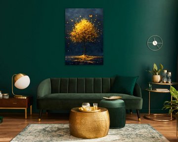 Tree Painting | Painting Black Gold by AiArtLand