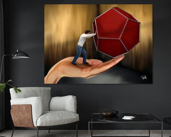 Example of the artwork in a room