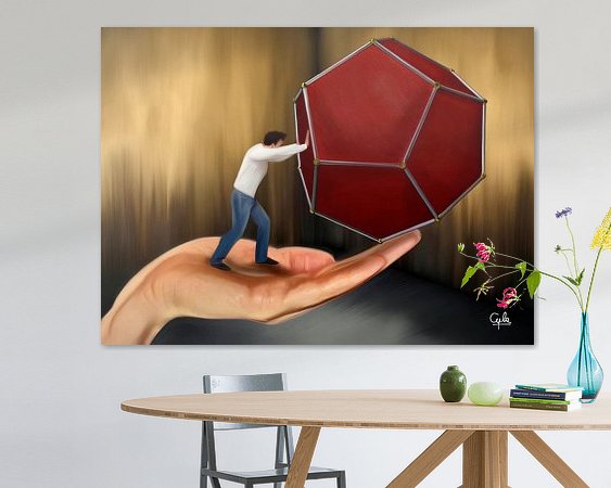 Example of the artwork in a room