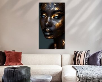 Stralende Schoonheid met Gouden Accenten van Steinfox Art
