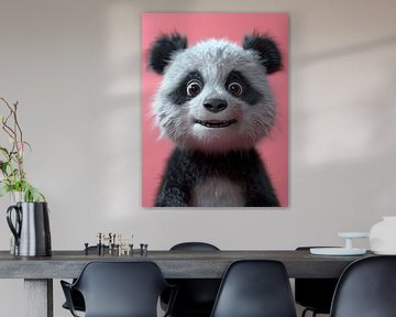 Kinderkamer : vrolijke panda in cartoonstijl van Dave