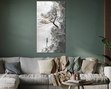 wit-grijs met kleur element van Gelissen Artworks