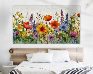 Het is zomer! Wilde kleurrijke bloemen in de berm van Studio Pieternel